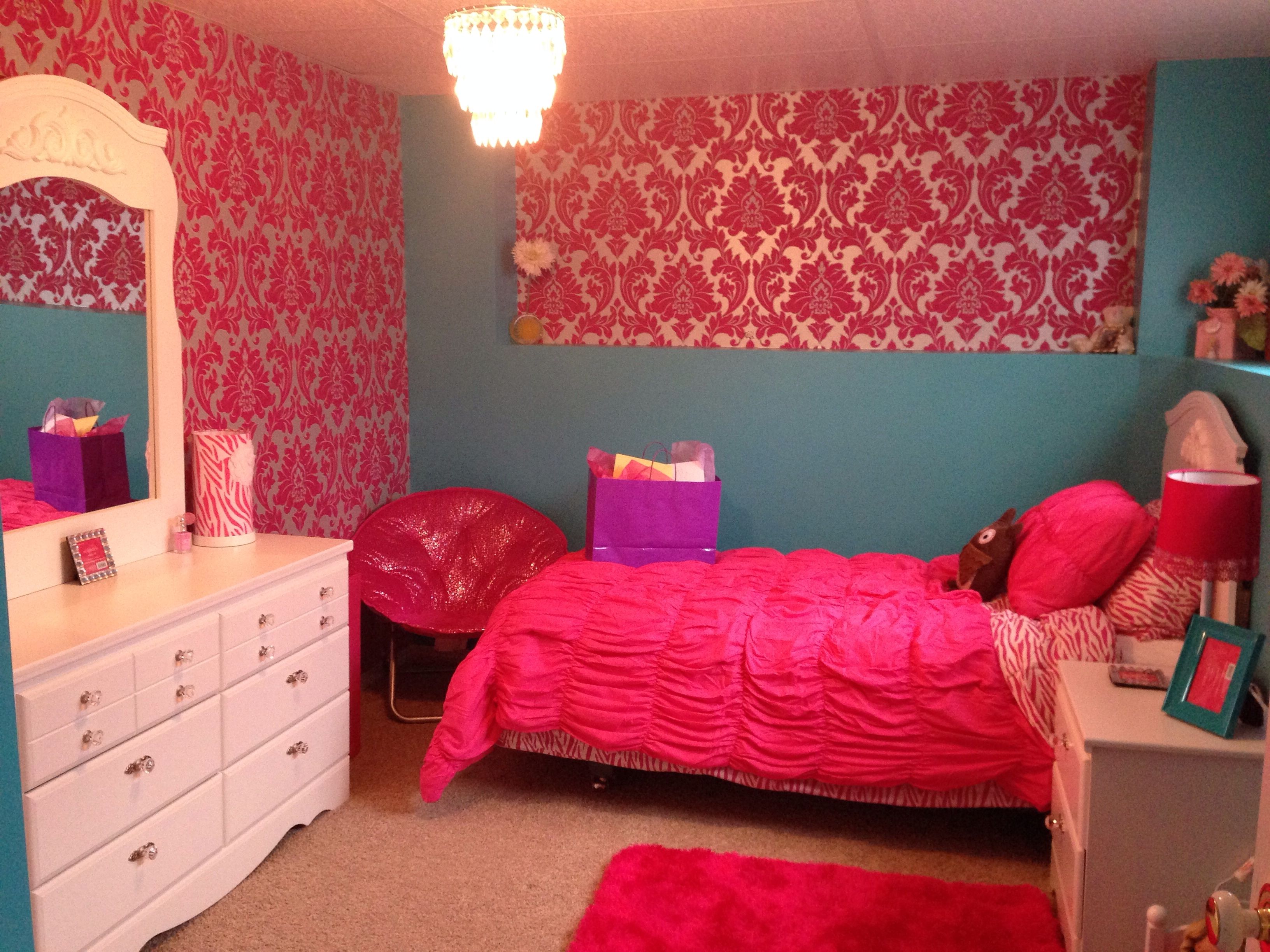 Current Turquoise Bedroom Chandeliers For Girls Bedroom. Turquoise And Hot Pink. Small Chandelier Is The (Photo 13 of 15)