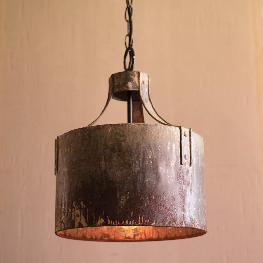 Famous A Beautiful Piece Of Accent Lighting. The Metal Drum Pendant With Regard To Metal Drum Chandeliers (Photo 2 of 15)