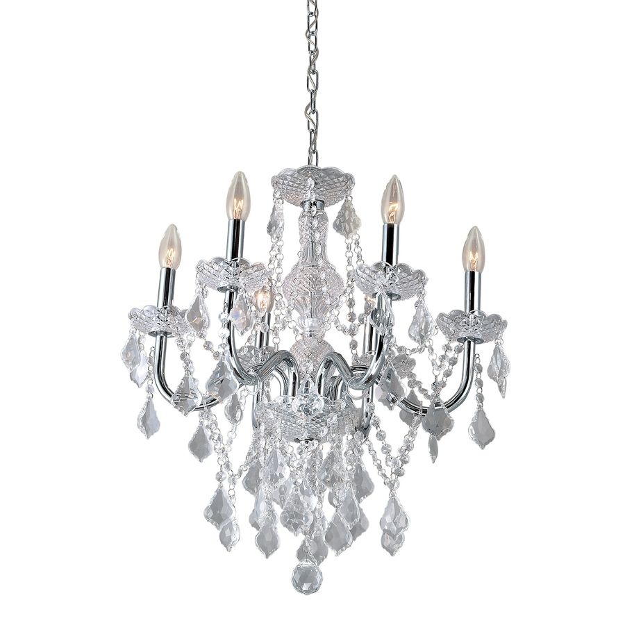 Famous Chandelier. Amusing Lowes Crystal Chandeliers: Astounding Lowes With Regard To Grey Crystal Chandelier (Photo 8 of 15)