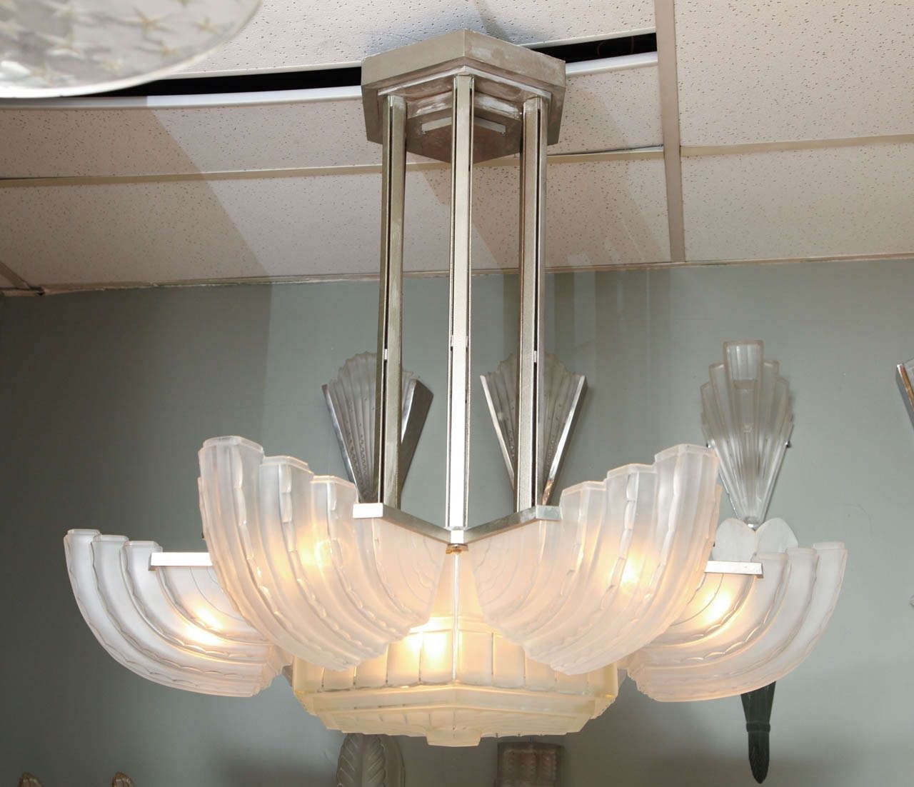 Fashionable Large Art Deco Chandelier Pertaining To Large And Important Art Deco Chandeliersabino – Paul Stamati Gallery (Photo 11 of 15)