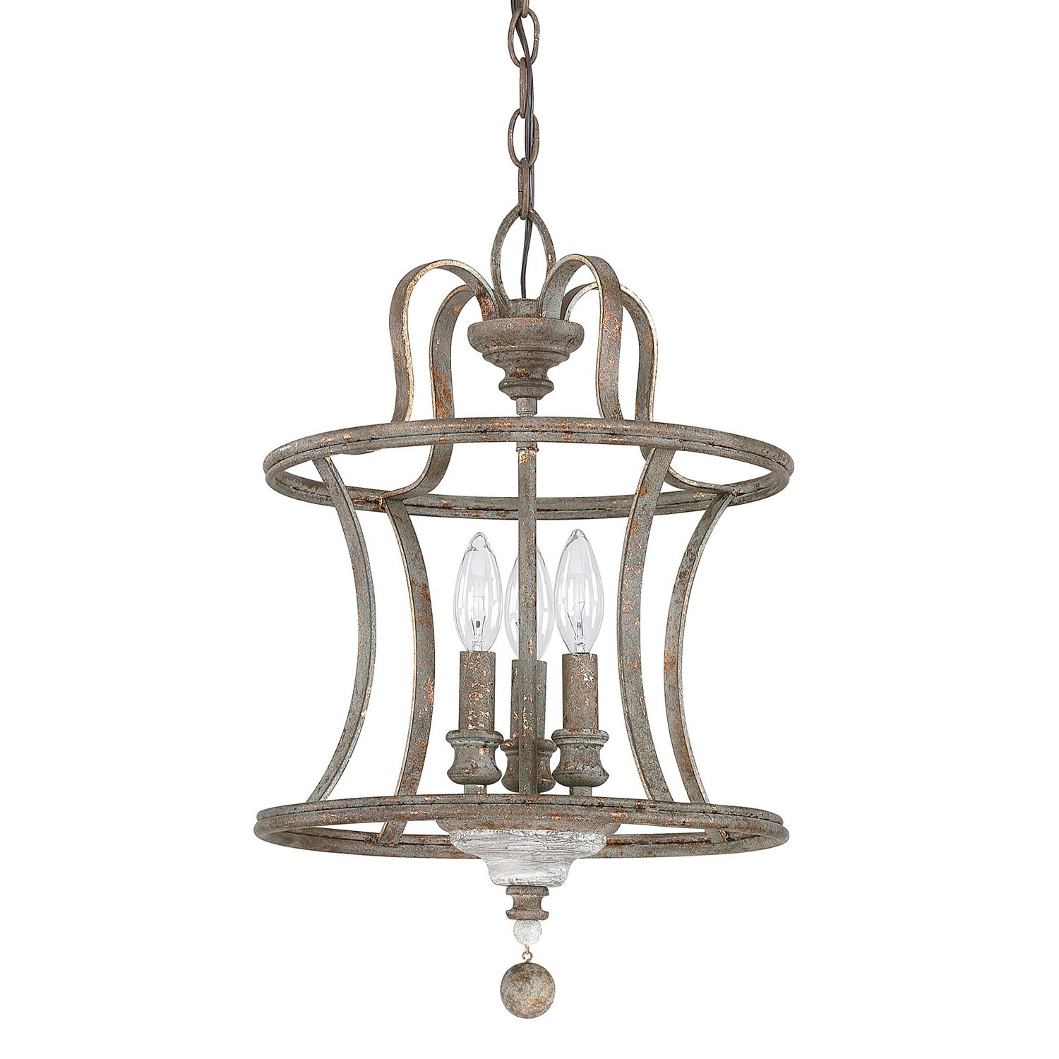 French Chandelier Pertaining To 2018 Austin Allen & Co. Zoe French Antique Three Light 13 Inch Chandelier (Photo 14 of 15)