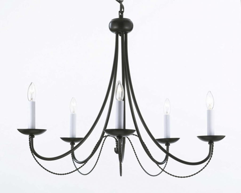 French Style Chandeliers Regarding Most Popular Chandelier ~ G7 403/5 Wrought Iron Chandelier Chandeliers, Crystal (View 7 of 15)