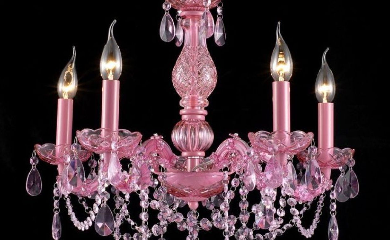 Fuschia Chandelier Intended For Widely Used Chandelier : Pink Heart Chandelier Noteworthy Pink Chandelier Art (Photo 11 of 15)