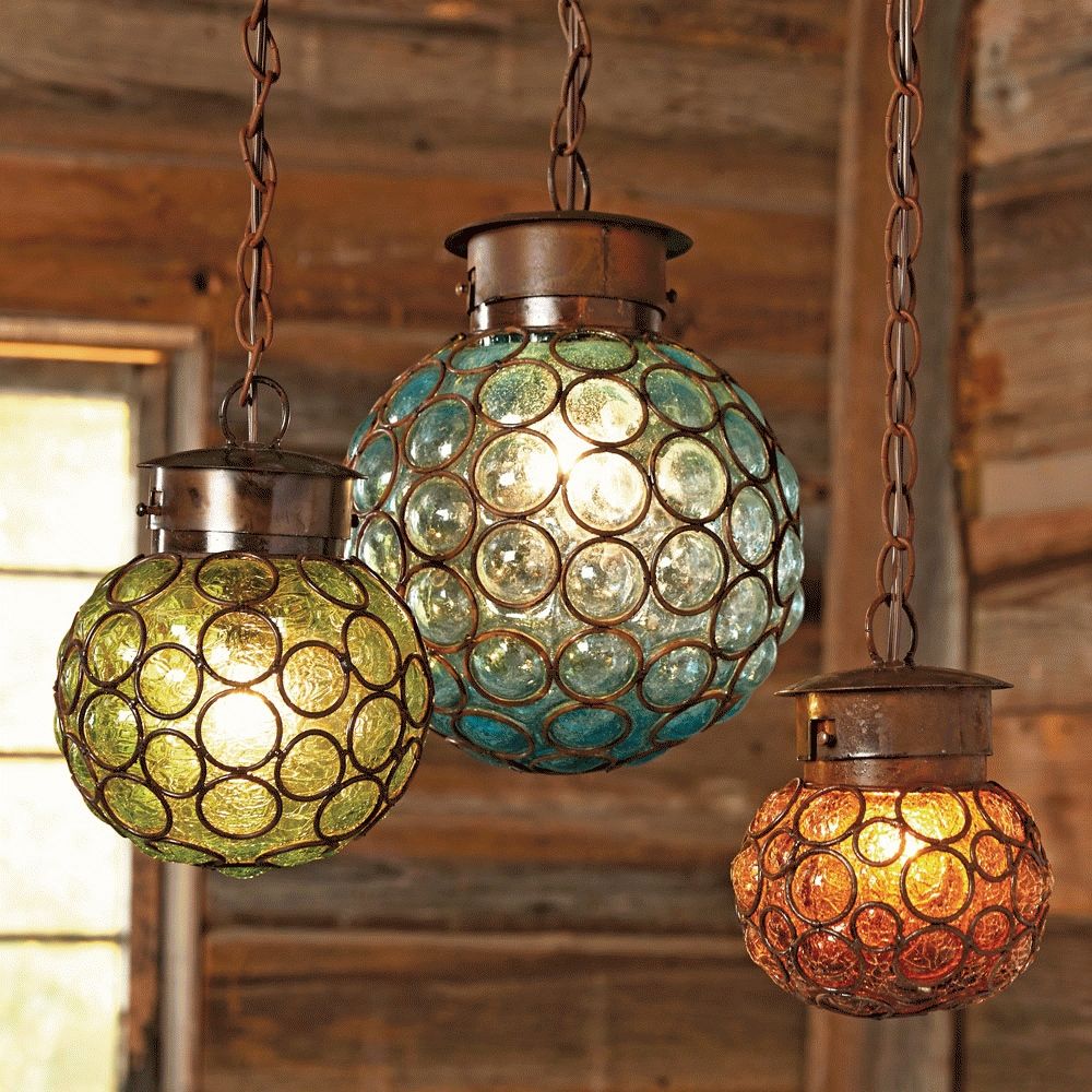 Glass Sphere Pendant Lights For 2018 Turquoise Glass Chandelier Lighting (View 12 of 15)
