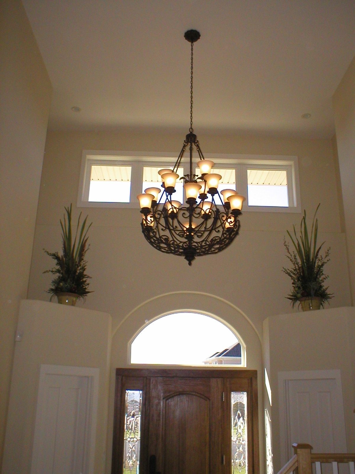 Hallway Chandeliers For Recent Light : Modern Entryway Chandelier. Unique Foyer Lighting. Entry (Photo 15 of 15)