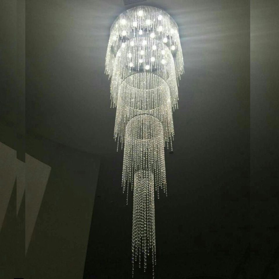 Long Modern Chandelier Inside Most Current Aliexpress : Buy Hot Selling New Design Long Modern Crystal (Photo 9 of 15)