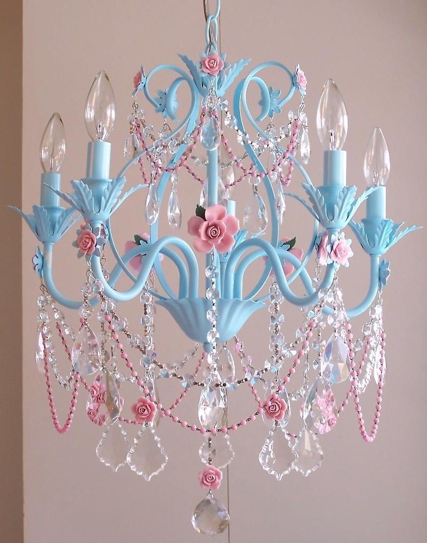 Love This! I'm Thinking These Colors For The Room. Maybe A Brighter In Latest Turquoise Blue Chandeliers (Photo 3 of 15)