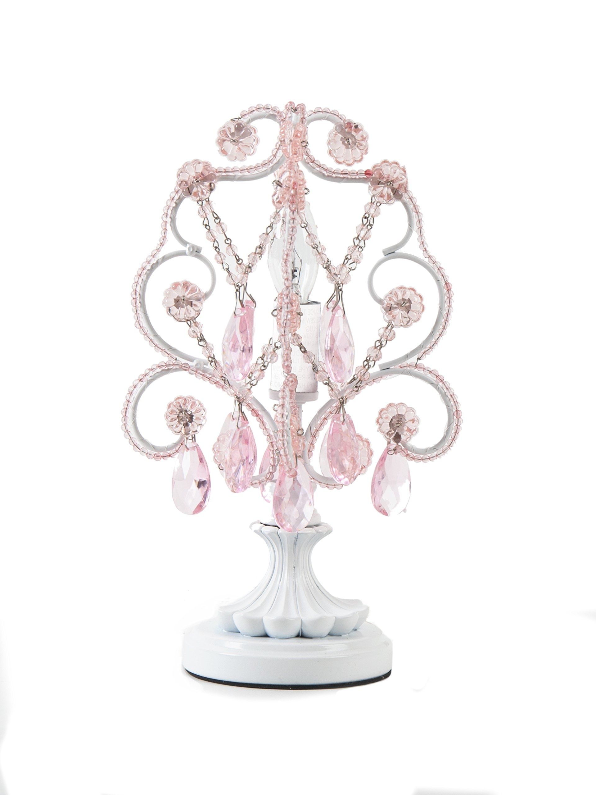 Mini Chandelier Table Lamps With Latest Amazon : Tadpoles Mini Chandelier Table Lamp, White : Crystal (View 5 of 15)