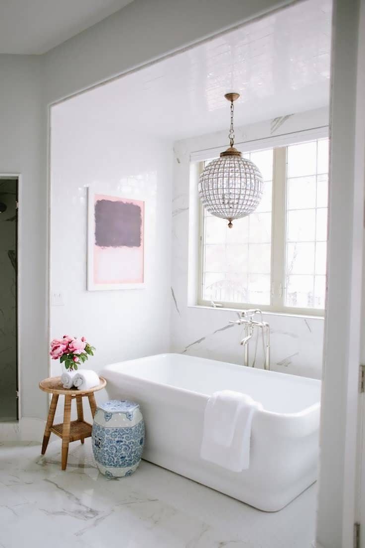 Modern Bathroom Chandeliers Regarding Best And Newest Chandelier : Modern Bathroom Chandeliers Led Kitchen Ceiling Lights (Photo 14 of 15)