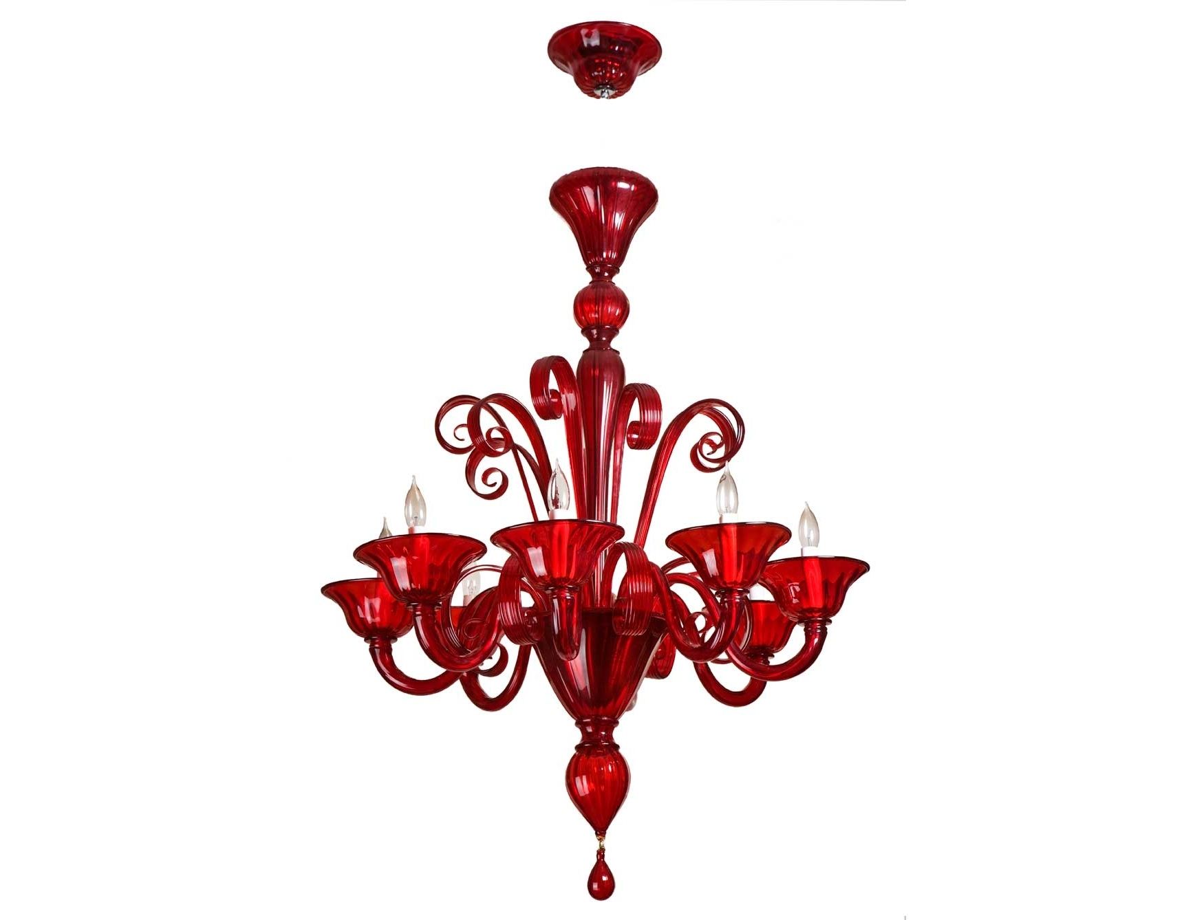 Featured Photo of  Best 15+ of Modern Red Chandelier