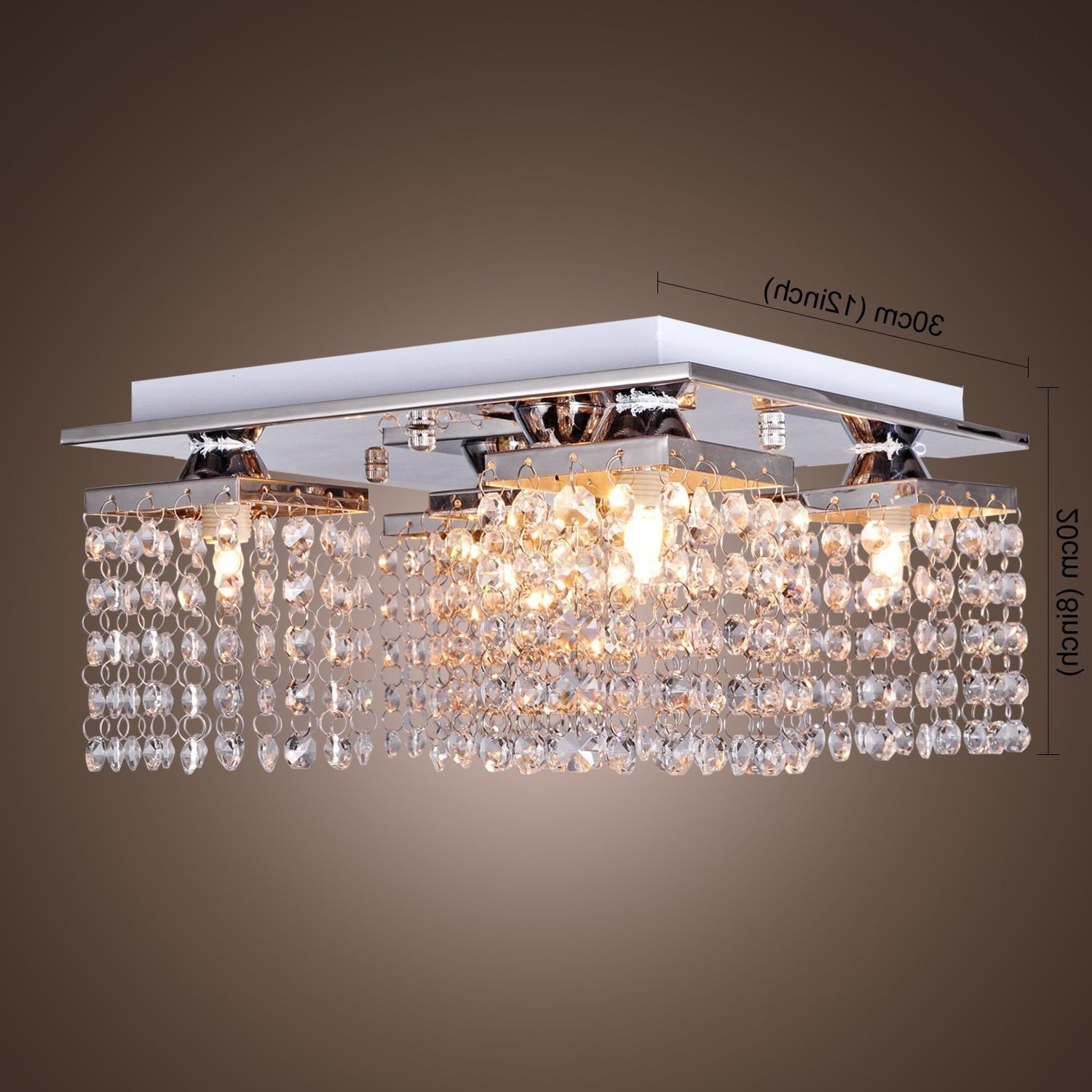 Most Recent Lightinthebox Crystal Ceiling Light With 5 Lights Electroplated Intended For Modern Chandeliers For Low Ceilings (View 1 of 15)