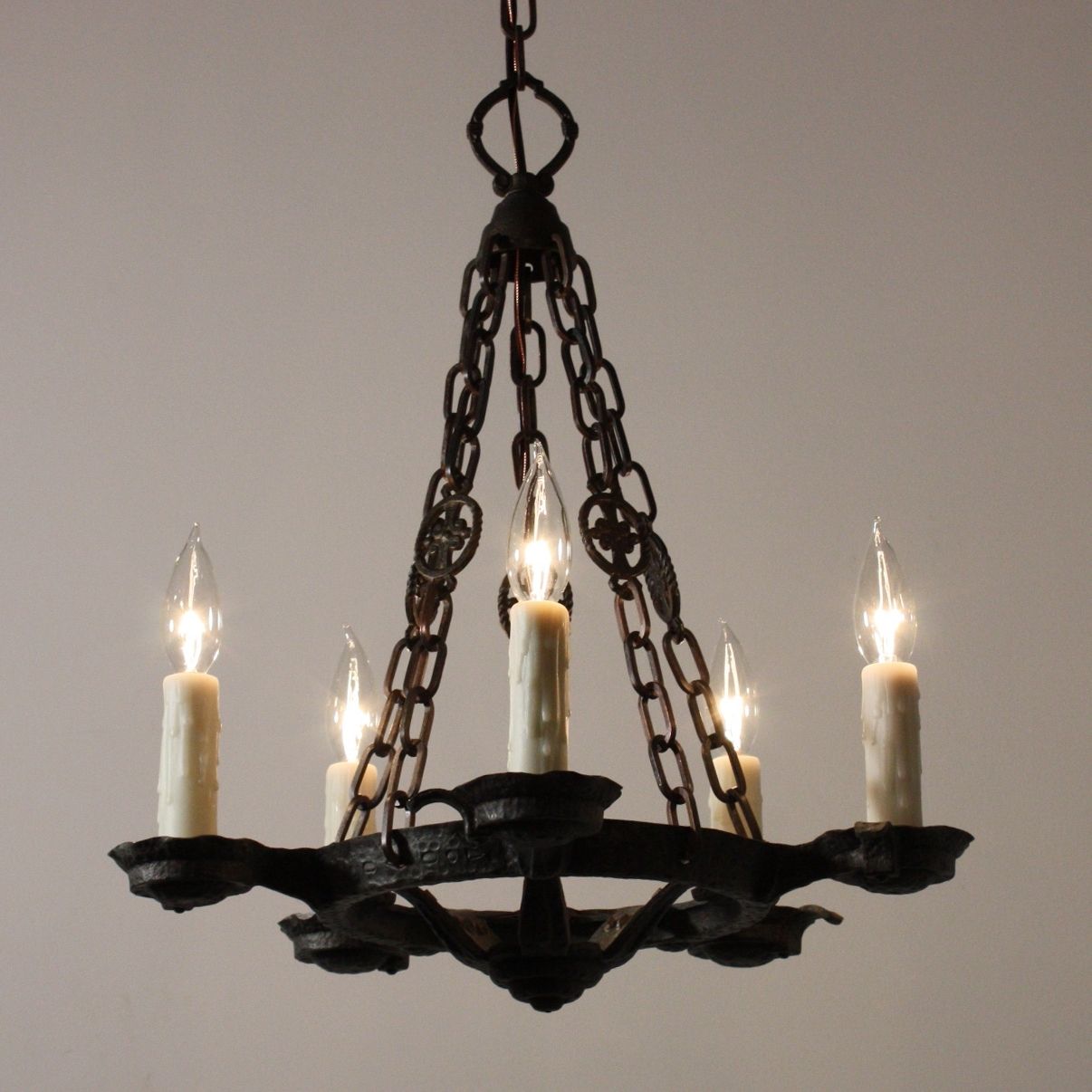 Most Recently Released Chandelier: Astonishing Cast Iron Chandelier Large Wrought Iron With Regard To Vintage Wrought Iron Chandelier (View 8 of 15)