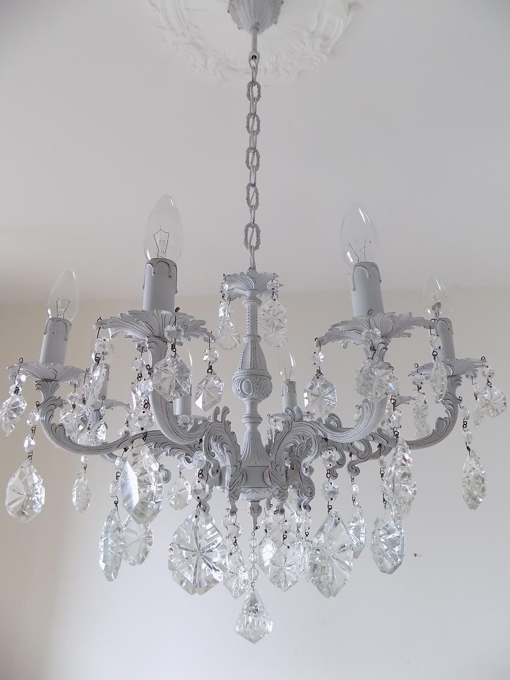 Featured Photo of 2024 Latest Grey Crystal Chandelier
