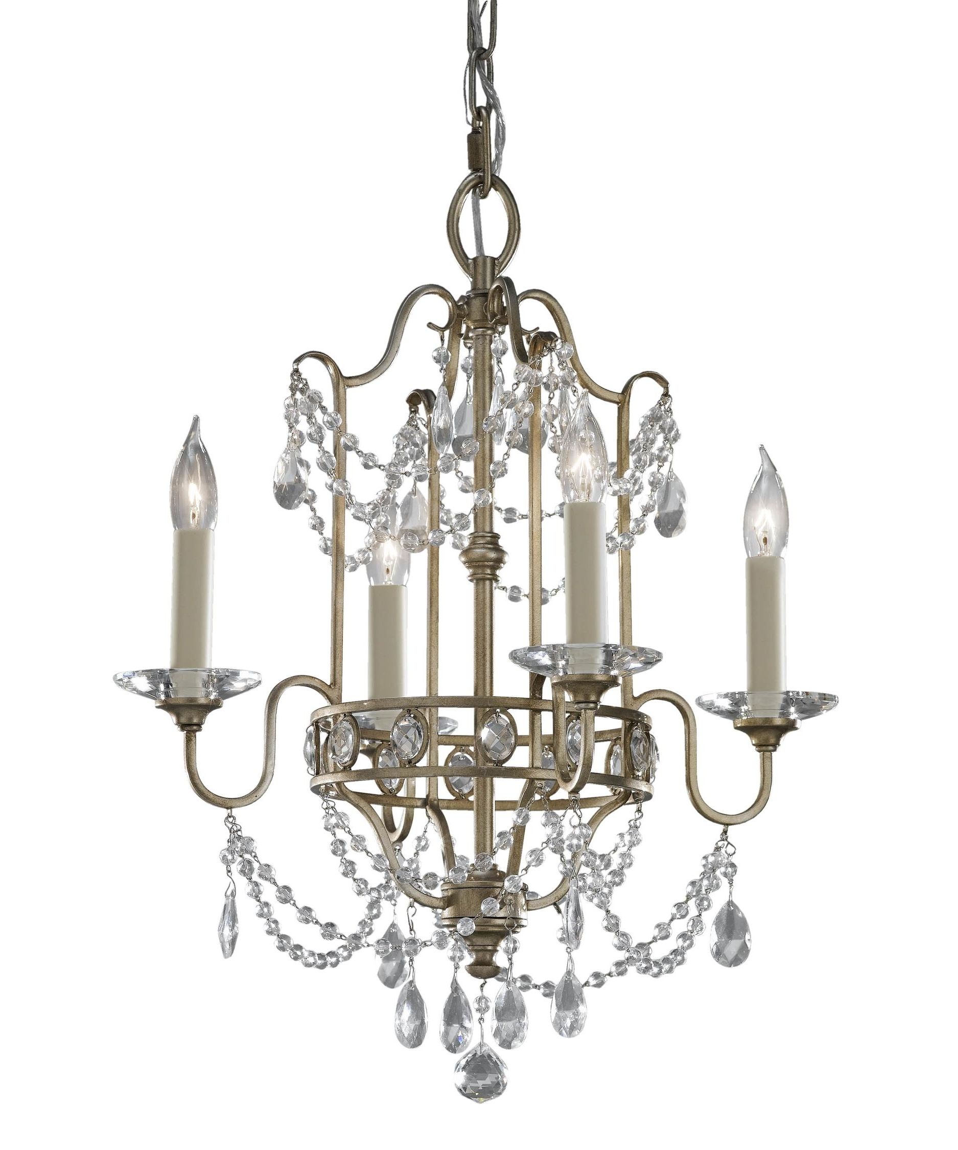 Murray Feiss F2476 4 Gianna 16 Inch Wide 4 Light Mini Chandelier Intended For Popular Gianna Mini Chandeliers (View 1 of 15)