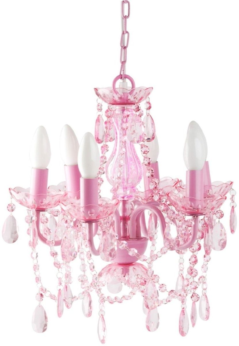 Newest 10 Chandeliers For Your Little Princess' Room – Momtrends Regarding Pink Gypsy Chandeliers (View 1 of 15)