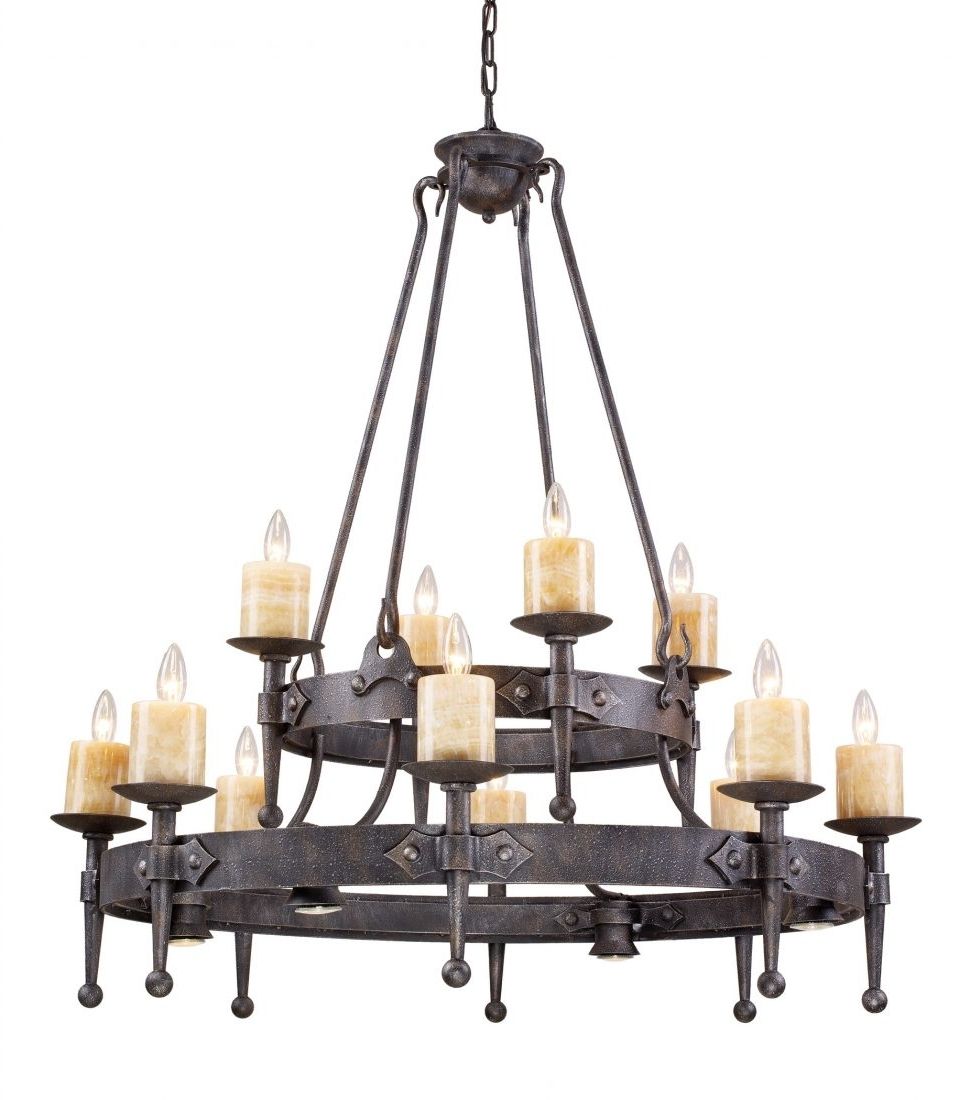 Newest Chandeliers : Rustic Iron Chandelier Lovely Wrought Iron Chandeliers For Large Iron Chandelier (View 11 of 15)