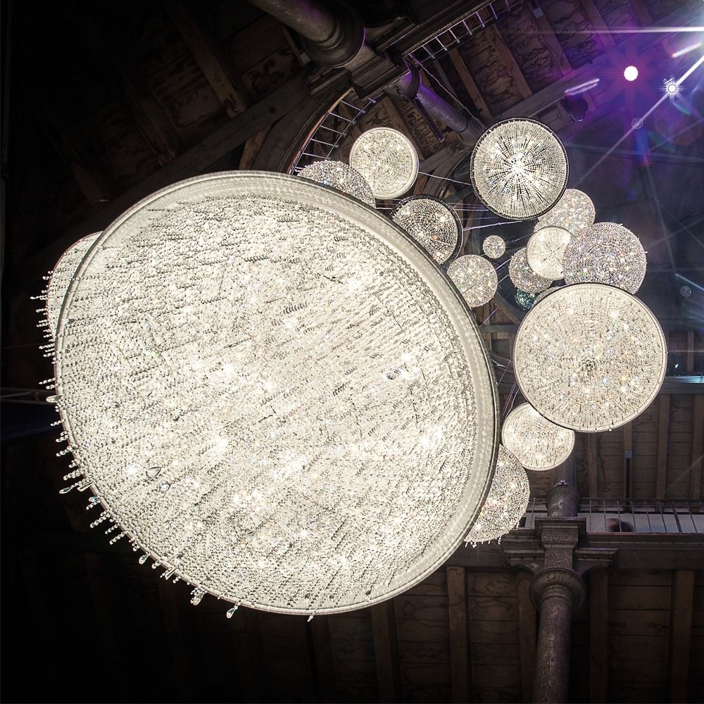 Newest Modern Italian Chandeliers With Regard To Contemporary Circular Crystal Chandelier (Photo 10 of 15)