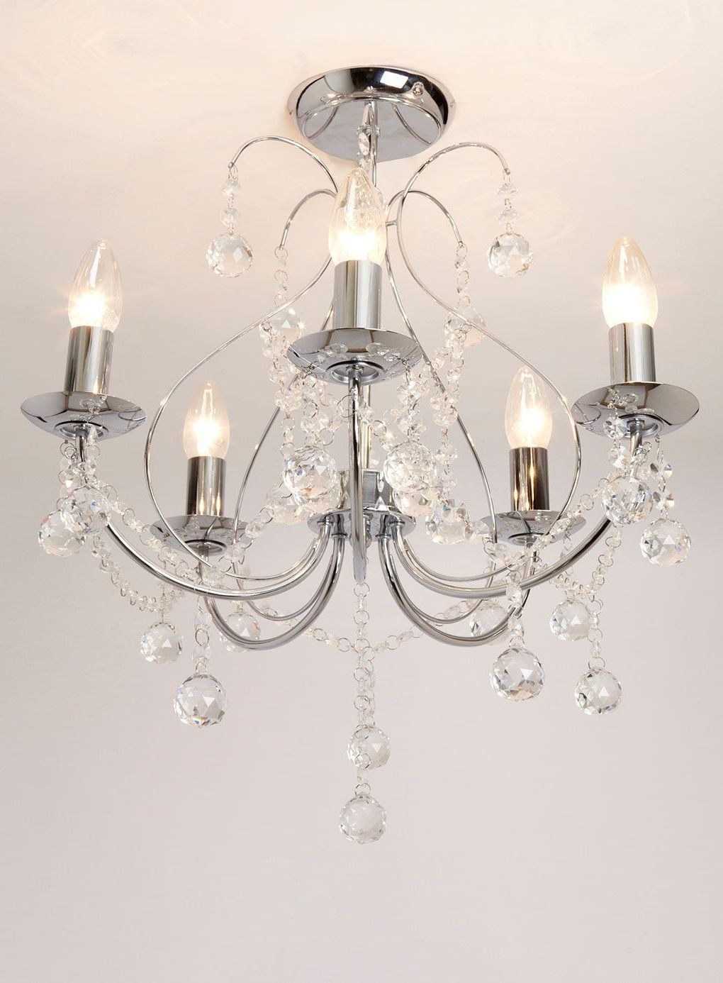 Featured Photo of 15 The Best Flush Fitting Chandeliers