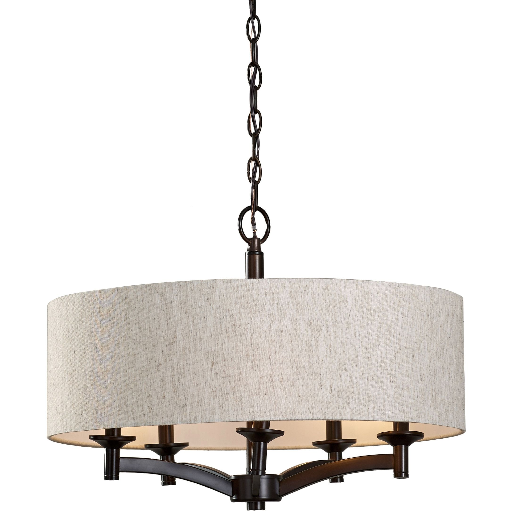 Preferred Chandelier. Awesome Rectangular Drum Chandelier: Charming Pertaining To Linen Chandeliers (Photo 6 of 15)