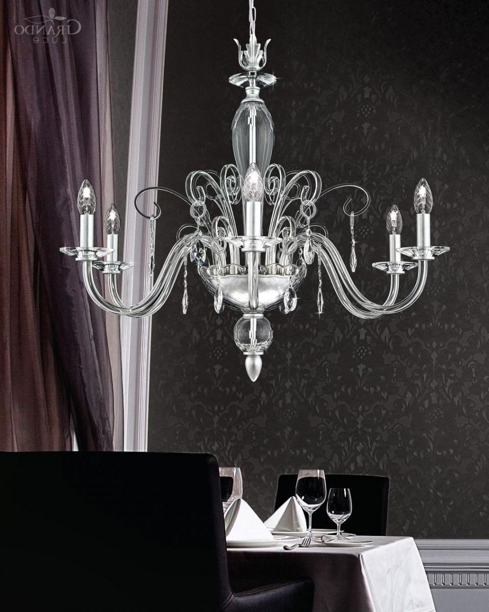 Preferred Chandeliers : Tier Crystal Silver Chandelier With Orb And The Best Regarding Silver Chandeliers (View 8 of 15)