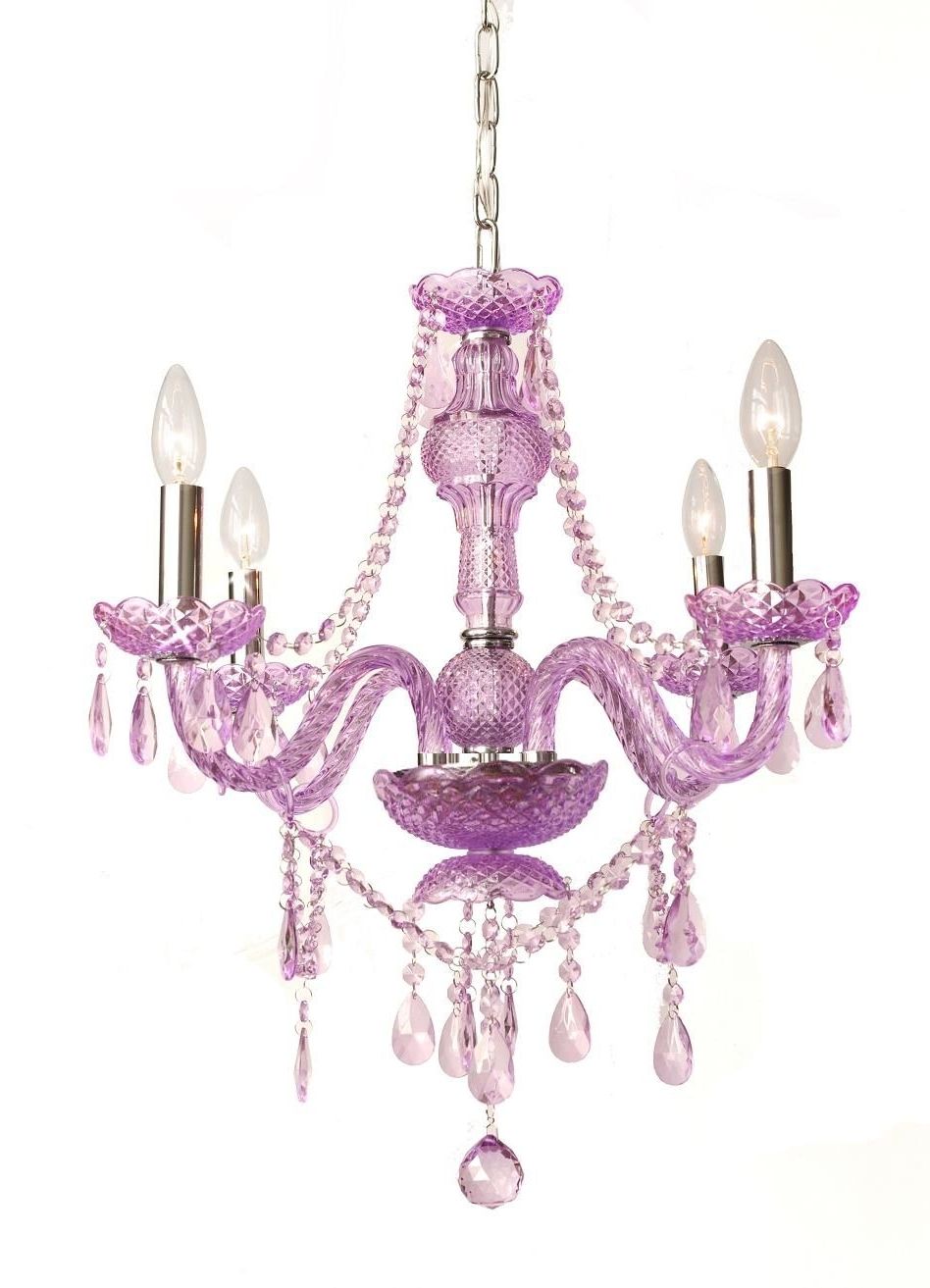 Preferred Purple Crystal Chandelier Lighting Within P7 1141/4 Murano Venetian Style *purple* Crystal Chandelier (View 12 of 15)