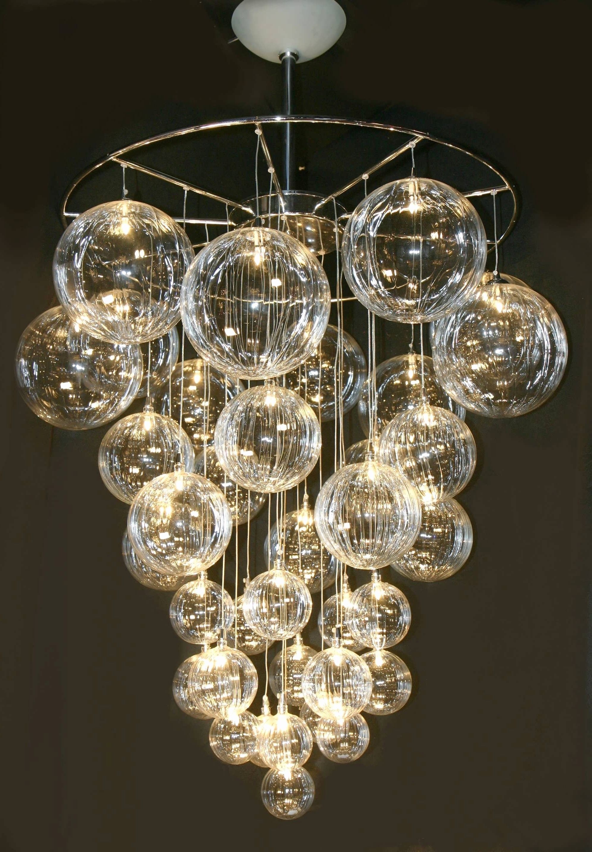 Recent Modern Glass Chandeliers Throughout Chandeliers : Modern Glass Chandelier Best Of Globe Chandelier (View 13 of 15)