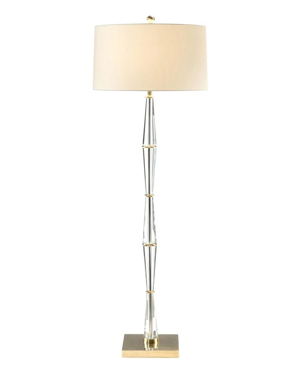 Standing Chandeliers Pertaining To Most Recent Chandeliers Design : Magnificent Floor Lamps Chrome Crystal Lamp (Photo 13 of 15)
