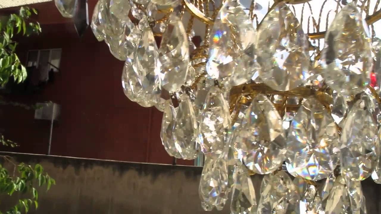 Waterfall Crystal Chandelier With Regard To Fashionable Swarovski Crystal Waterfall Chandelier – Youtube (Photo 15 of 15)