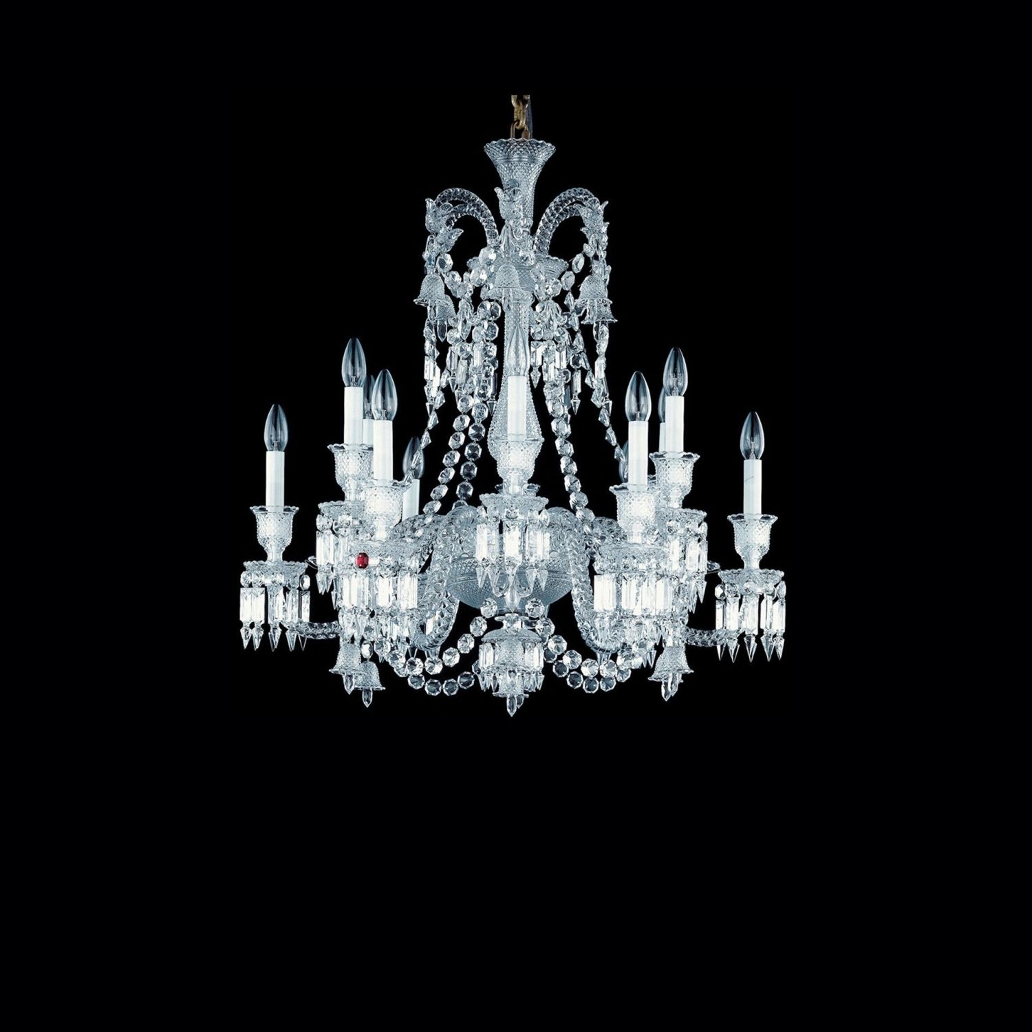 Well Known Chandelier Clear 12l Baccarat Zenith 2606555 Inside Short Chandeliers (Photo 1 of 15)