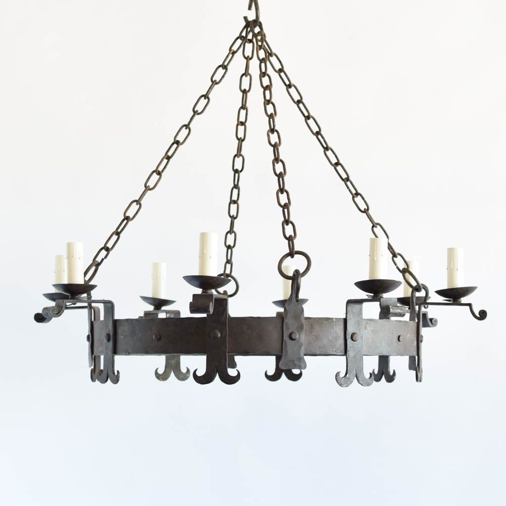 Well Known Large Iron Chandelier With Regard To Large Iron Ring Chandelier – The Big Chandelier (View 9 of 15)