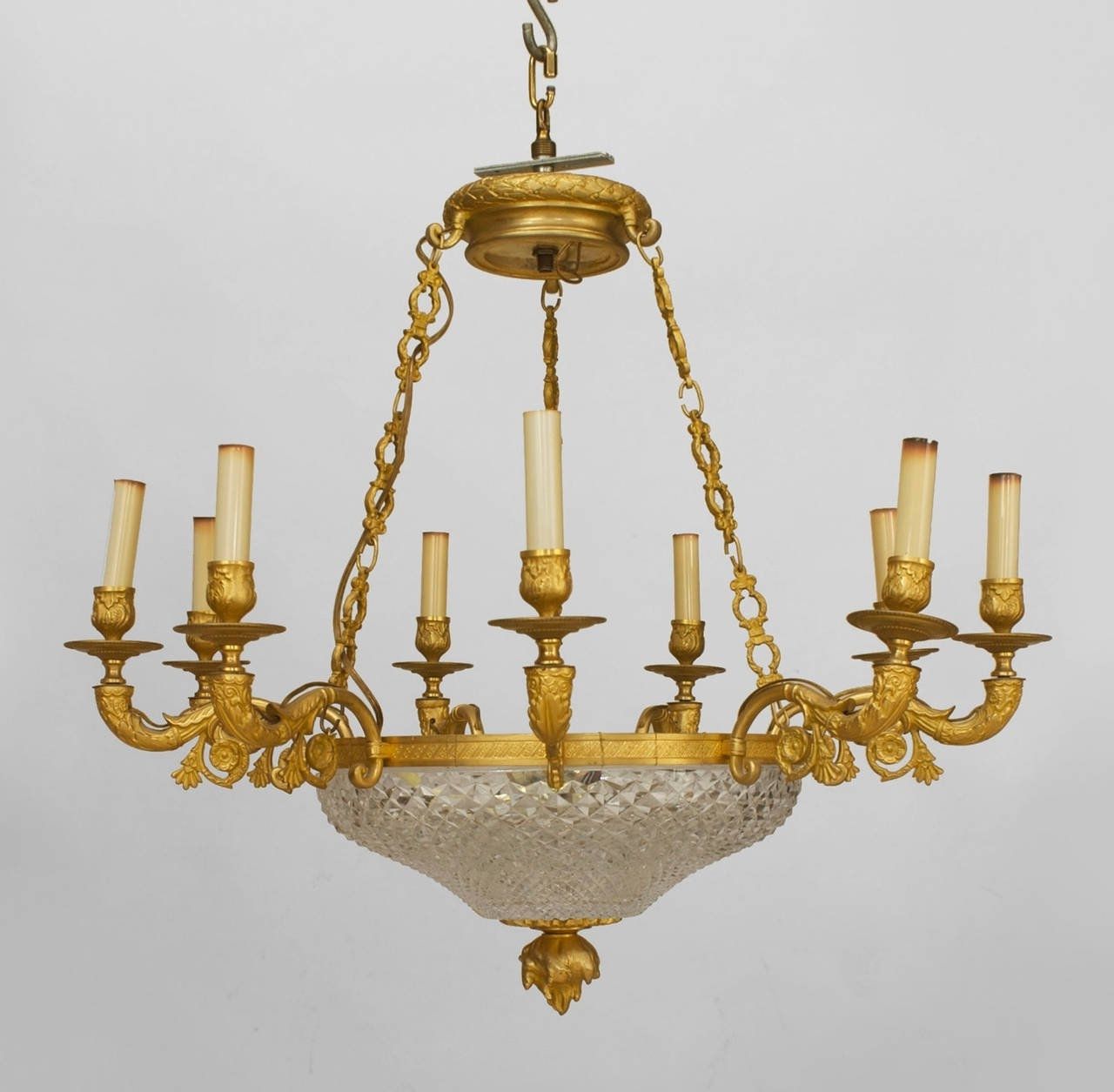Well Known Late 19th C. French Empire Style Gilt Bronze And Crystal Chandelier Inside French Style Chandelier (Photo 10 of 15)
