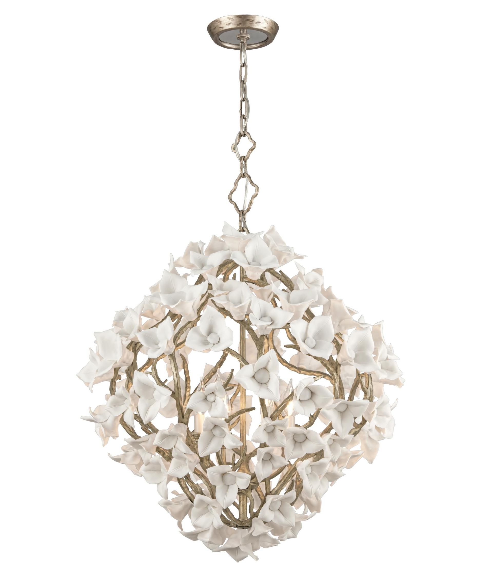 Widely Used Corbett Lighting 211 46 Lily 26 Inch Wide 6 Light Large Pendant Intended For Lily Chandeliers (Photo 4 of 15)