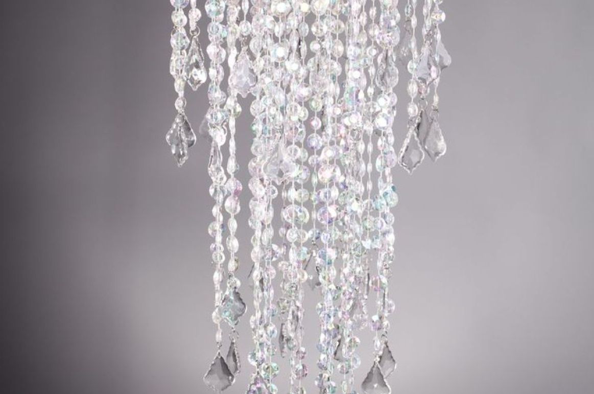 Widely Used Faux Crystal Chandelier Wedding Bead Strands For Chandelier : Crystal Acrilyc Bead Curtain Stunning Faux Crystal (View 4 of 15)