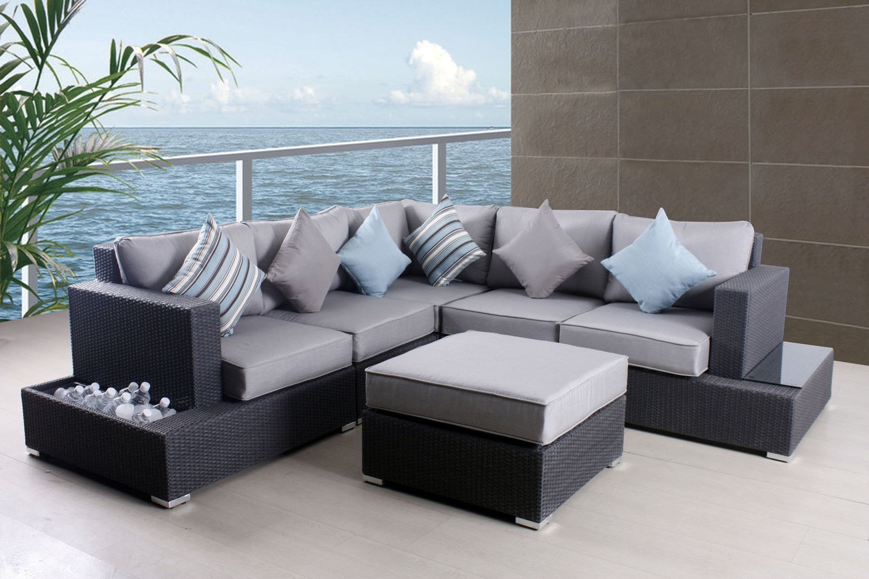 2018 Gray Patio Conversation Sets For Grey Patio Furniture – Darcylea Design (View 5 of 15)