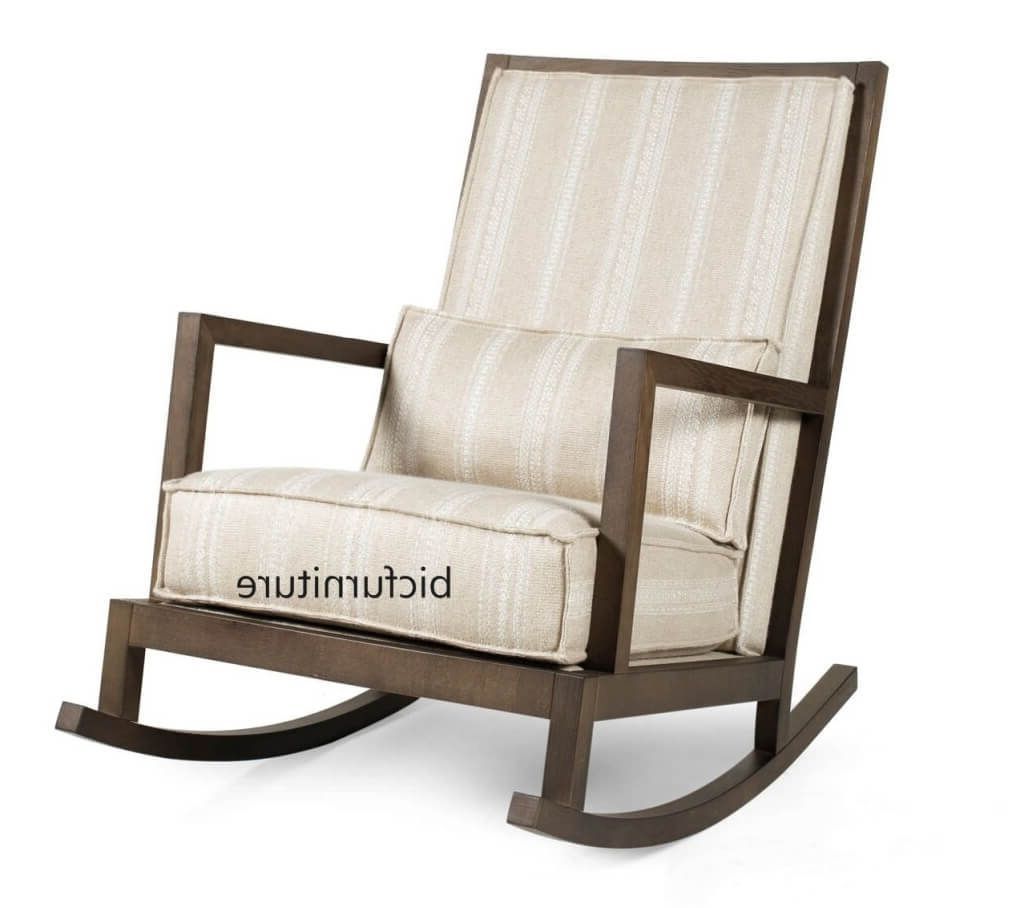 Furniture: Fabulous Indoor Wooden Rocking Chair Design With Within Recent Rocking Chairs With Lumbar Support (View 10 of 15)