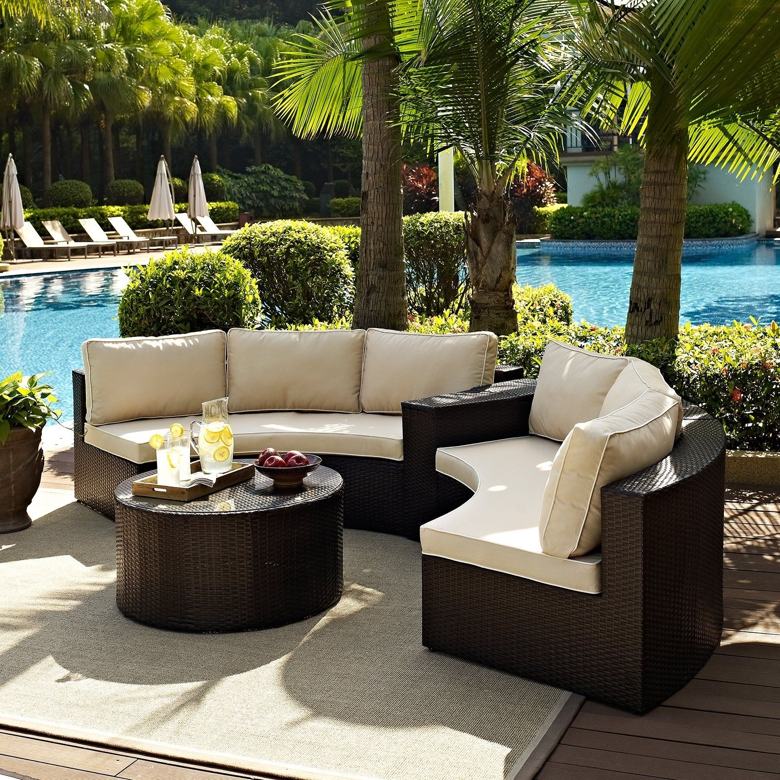 Featured Photo of Top 15 of Round Patio Conversation Sets