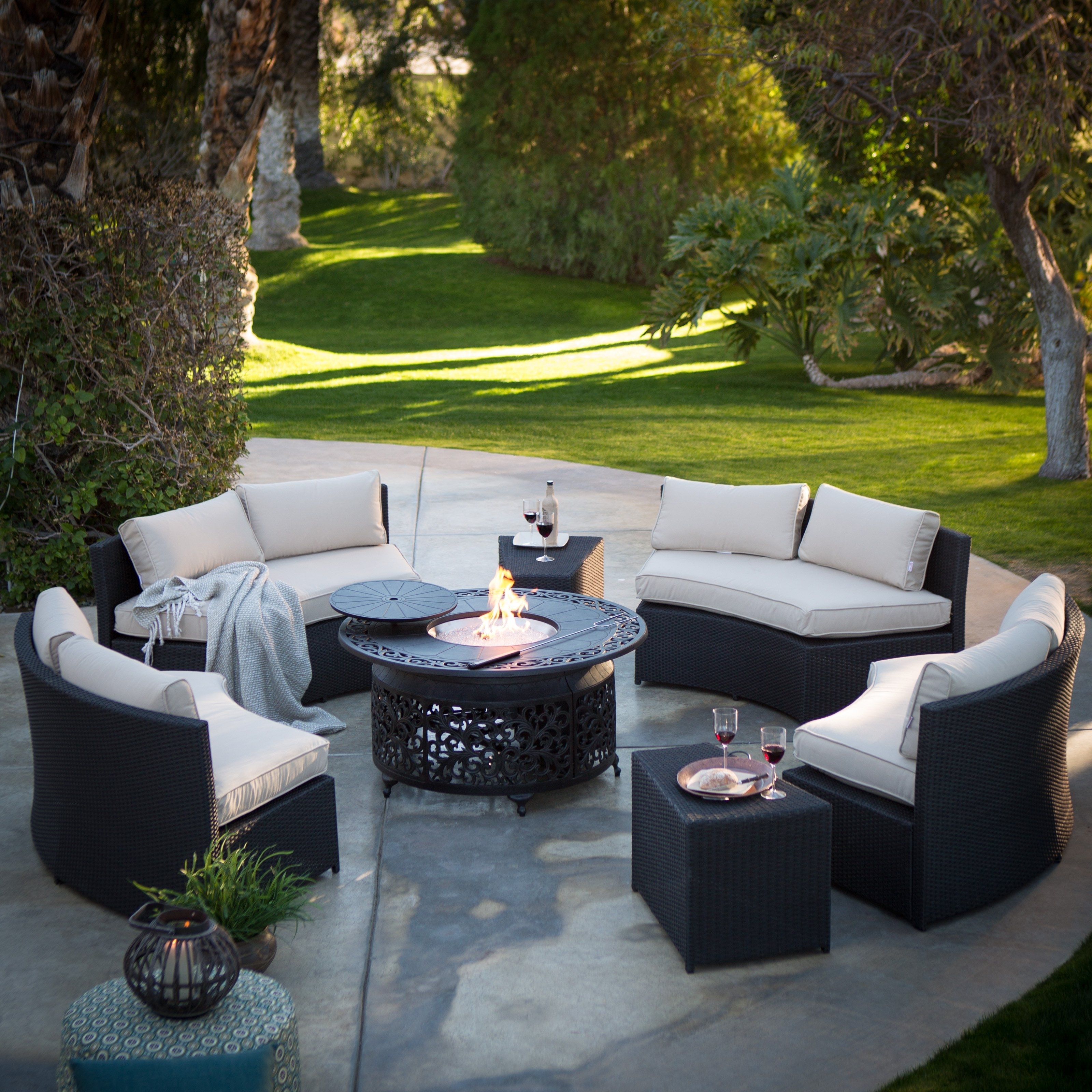 Round Patio Conversation Sets Inside Most Popular Patio Sun Screens Tags : Patio Furniture Conversation Set Outdoor (View 3 of 15)