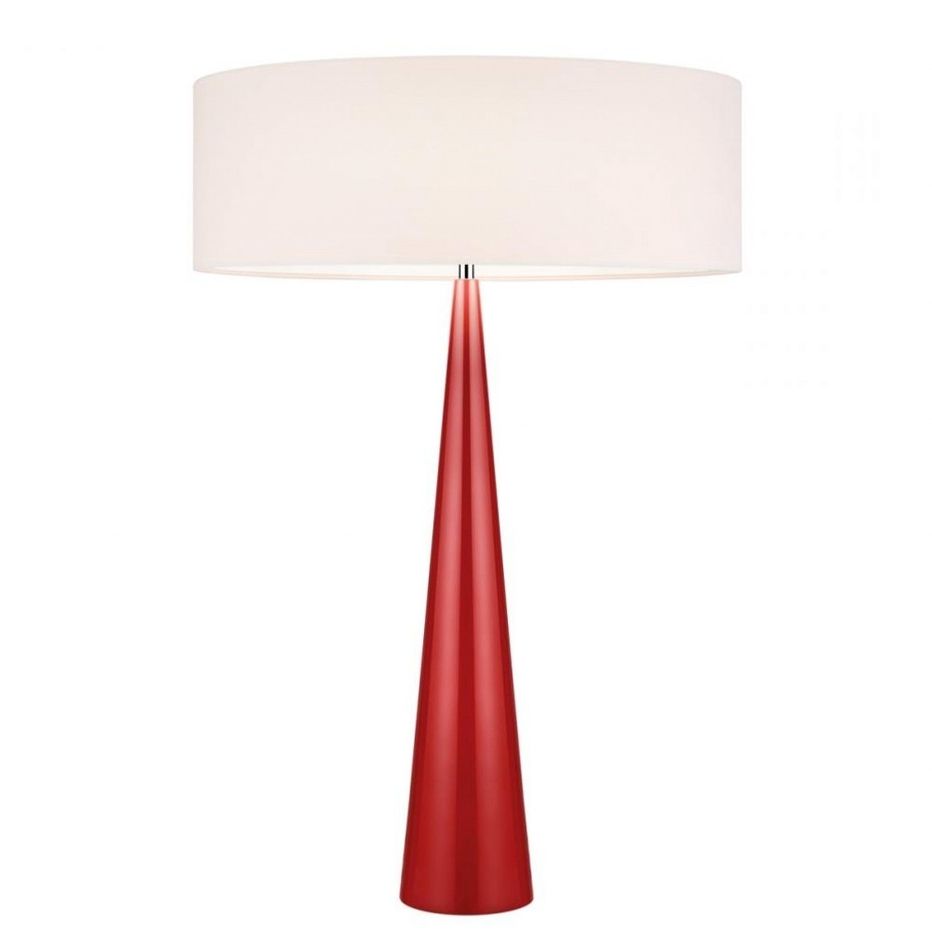 The Characteristics Of Red Table Lamps For Living Room (Photo 8 of 15)