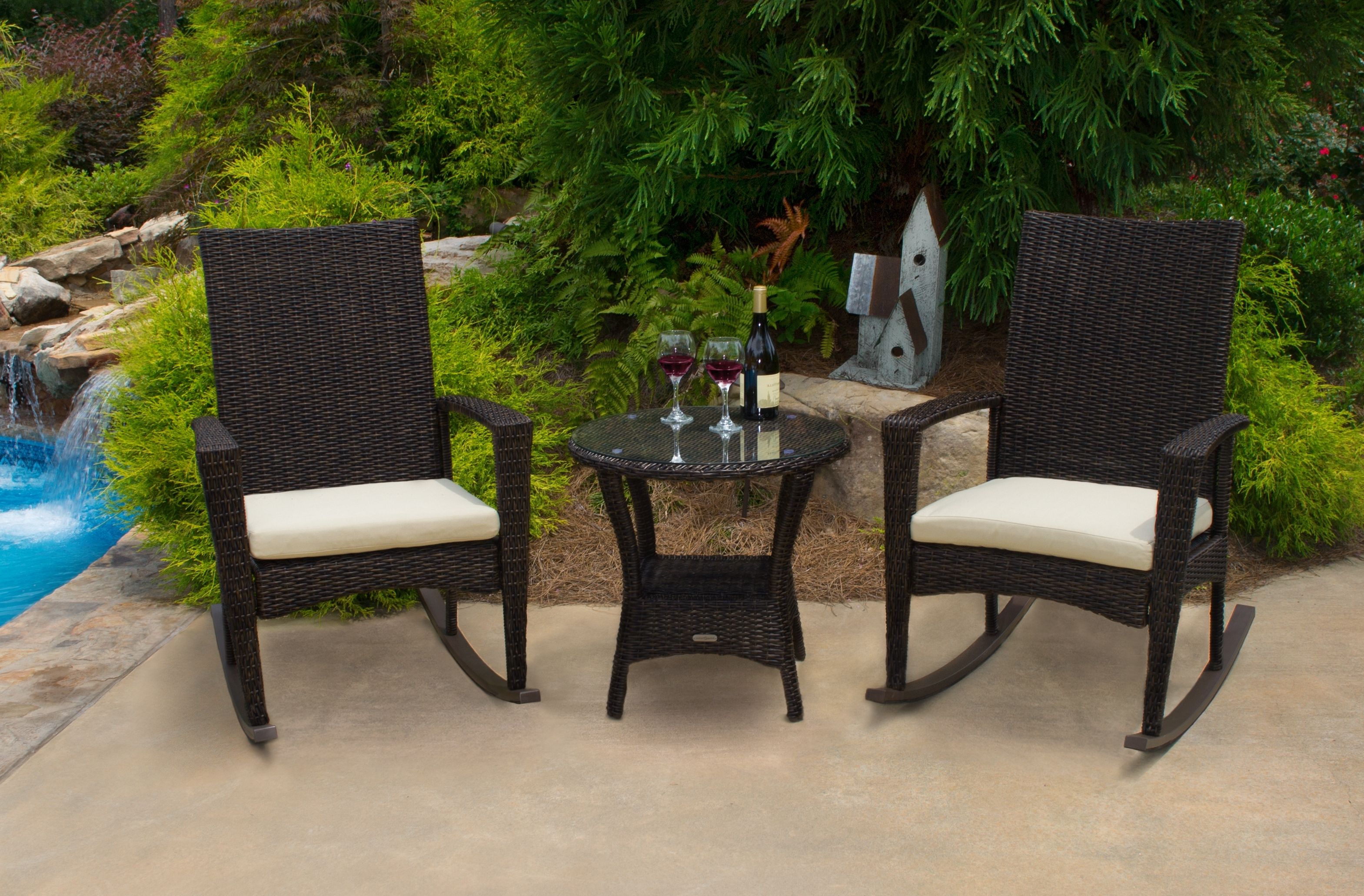 Trendy Rocking Chairs – Tortuga Outdoor Of Georgia – Alpharetta With Rattan Outdoor Rocking Chairs (View 13 of 15)