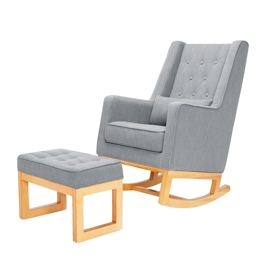 Widely Used Rocking Chairs With Ottoman Intended For Il Tutto Casper Rocking Chair & Ottoman – Babyroad (View 1 of 15)
