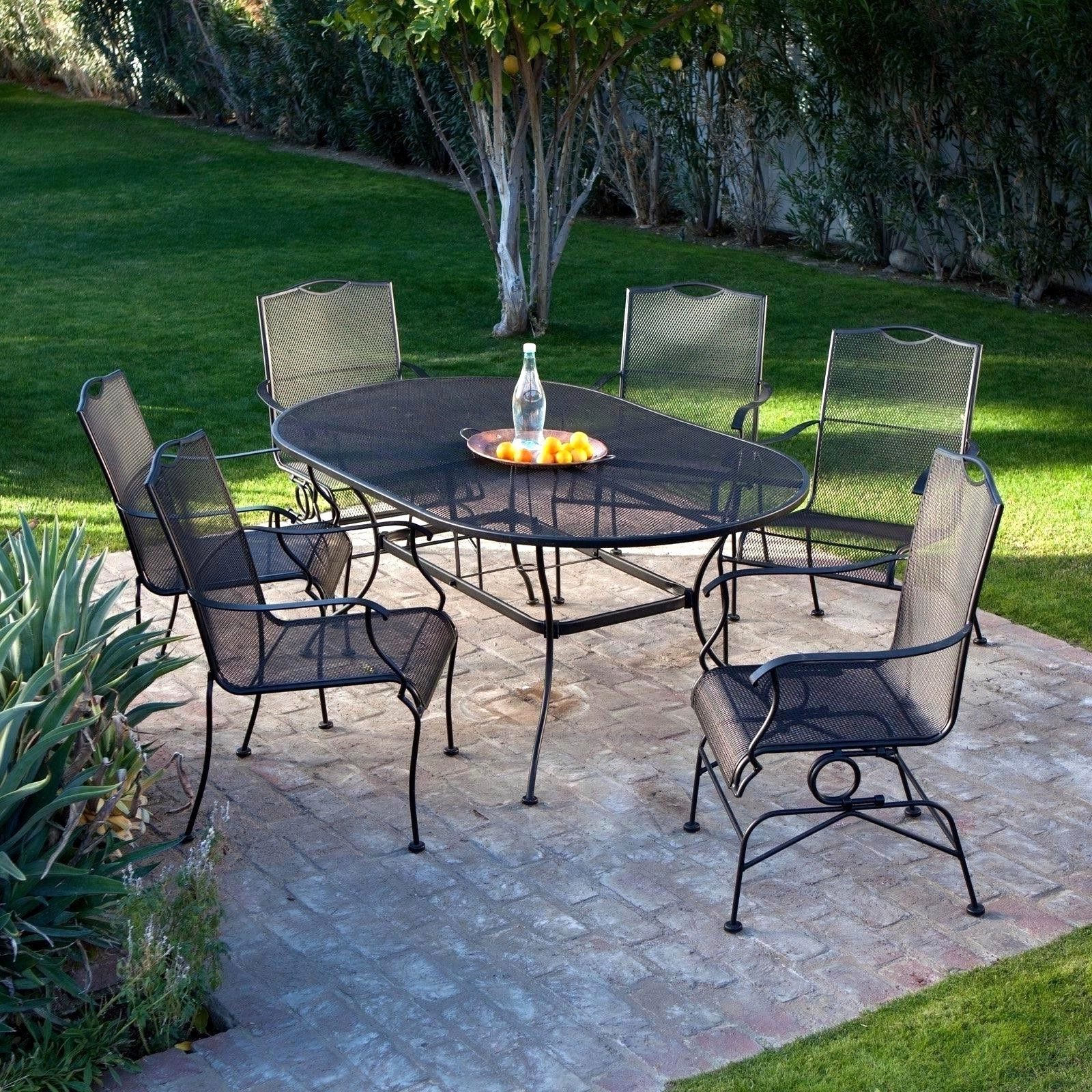 Wrought Iron Patio Conversation Sets With Regard To Most Recently Released 30 Amazing Wrought Iron Outdoor Furniture Clearance Scheme (Photo 1 of 15)