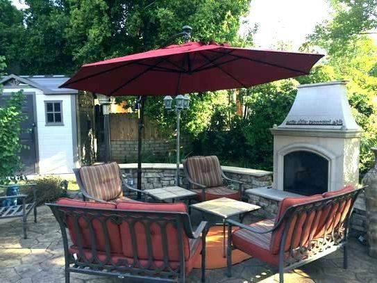 11 Ft Patio Umbrellas With Widely Used Offset Patio Umbrella With Lights Solar Lights For Patio Umbrellas (View 13 of 15)