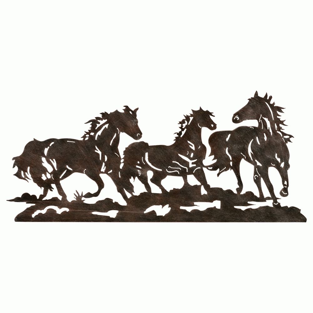 2017 Western Wall Art Regarding Metal Running Horse Wall Art (View 15 of 15)