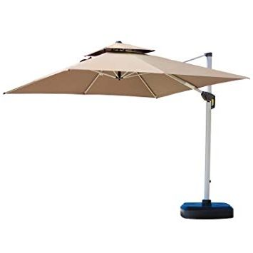 2018 Amazon : Purple Leaf 10 Feet Double Top Deluxe Square Patio Intended For Deluxe Patio Umbrellas (Photo 1 of 15)