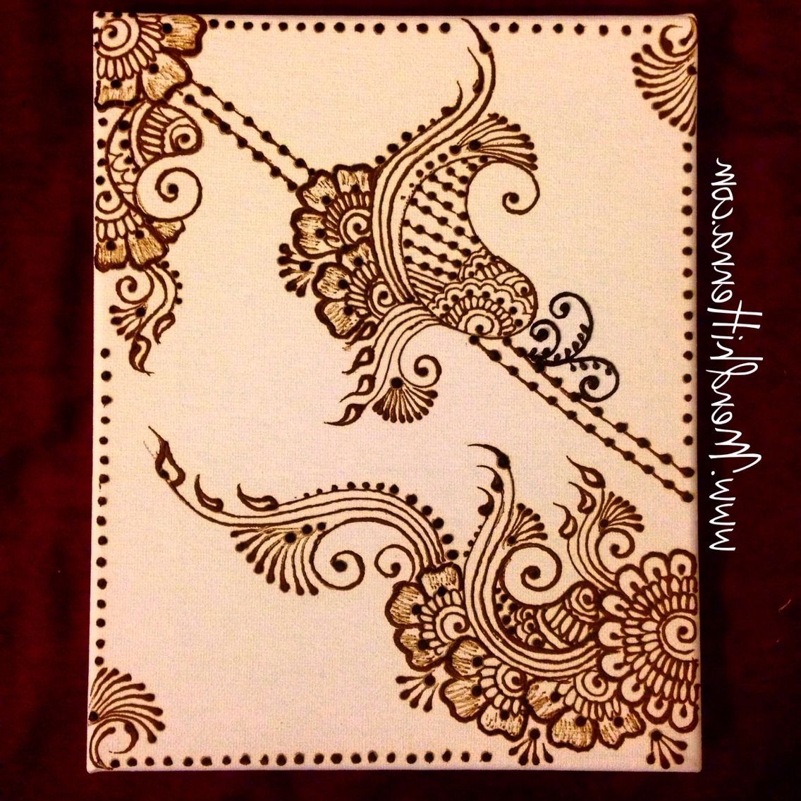 2018 Henna Wall Art Inside 8x10 Henna Canvas Wall Decor Wwwndhihenna Instagram (Photo 10 of 15)