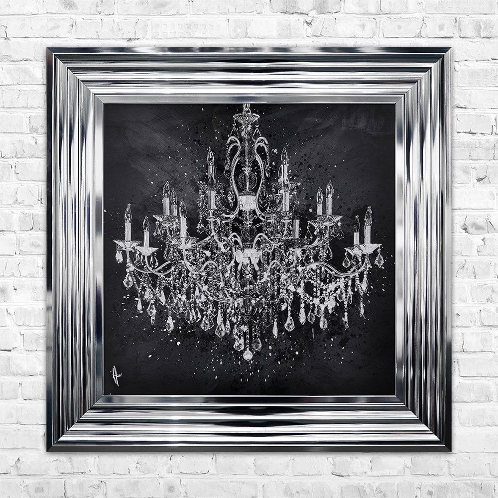 55cm X 55cm Pertaining To Well Liked Chandelier Wall Art (View 9 of 15)
