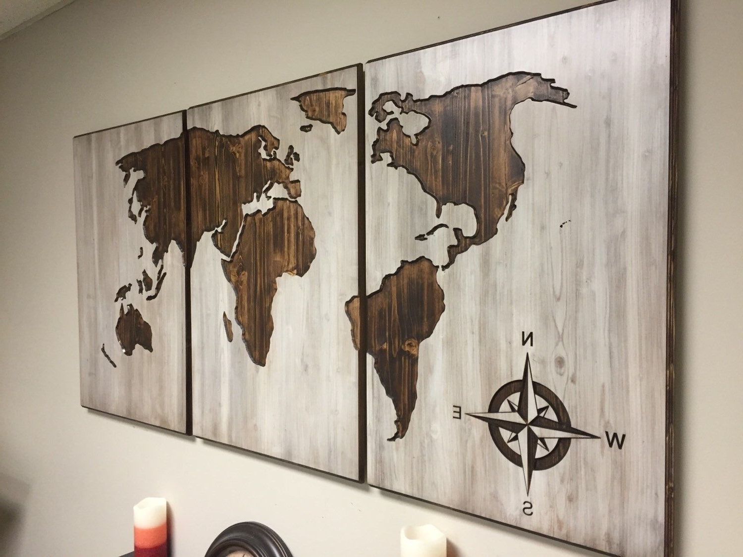 A Personal Favorite From My Etsy Shop Https://www.etsy/listing Within Popular Map Of The World Wall Art (Photo 2 of 15)