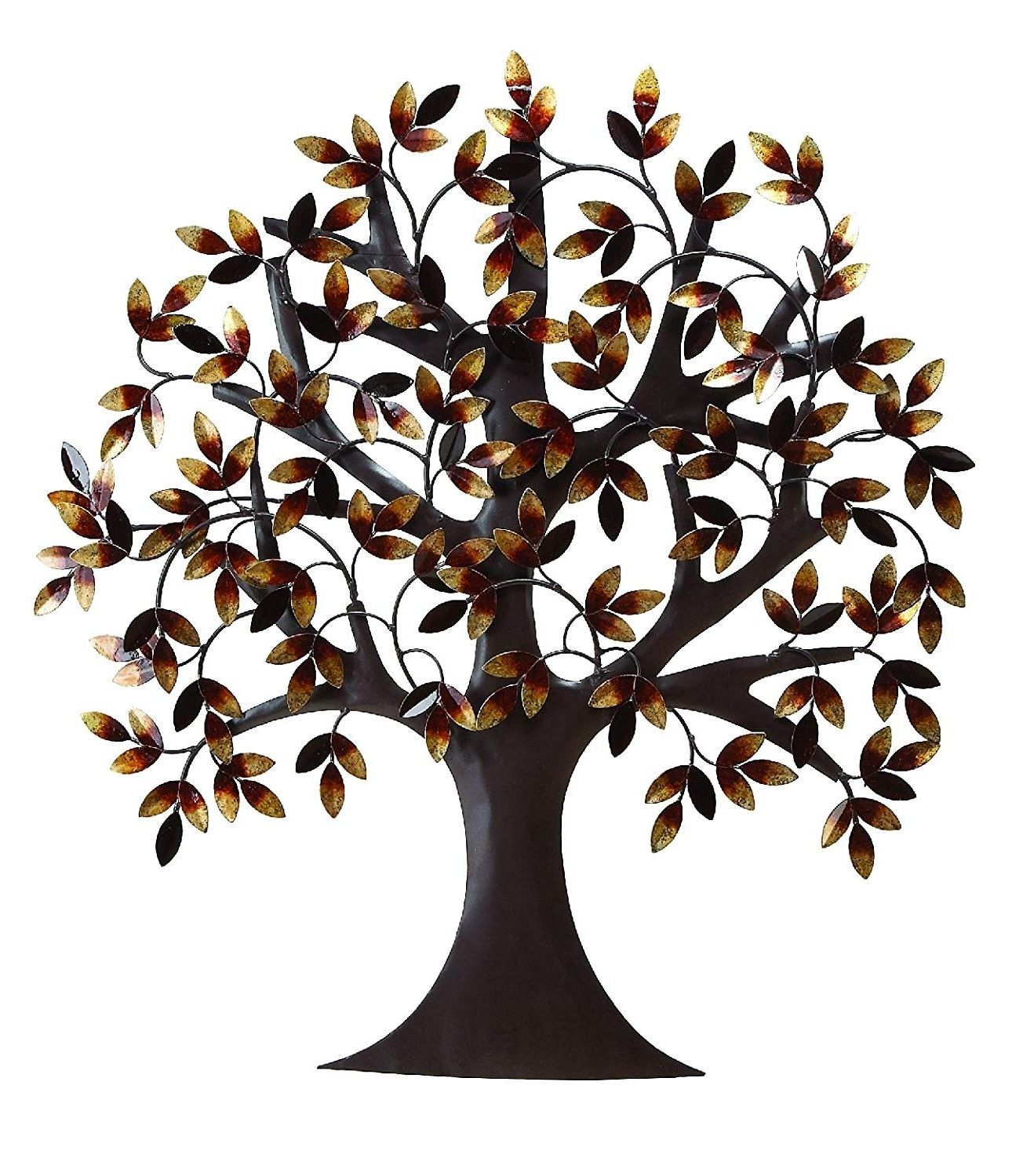 Amazon: Deco 79 13862 Metal Tree Wall Decor 32"h, 31"w: Home Pertaining To Recent Tree Of Life Metal Wall Art (View 4 of 15)