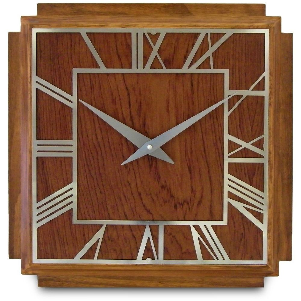 Art Deco Wall Clock Pertaining To Well Known 1930's Art Deco Wall Clock 36cm (Photo 1 of 15)