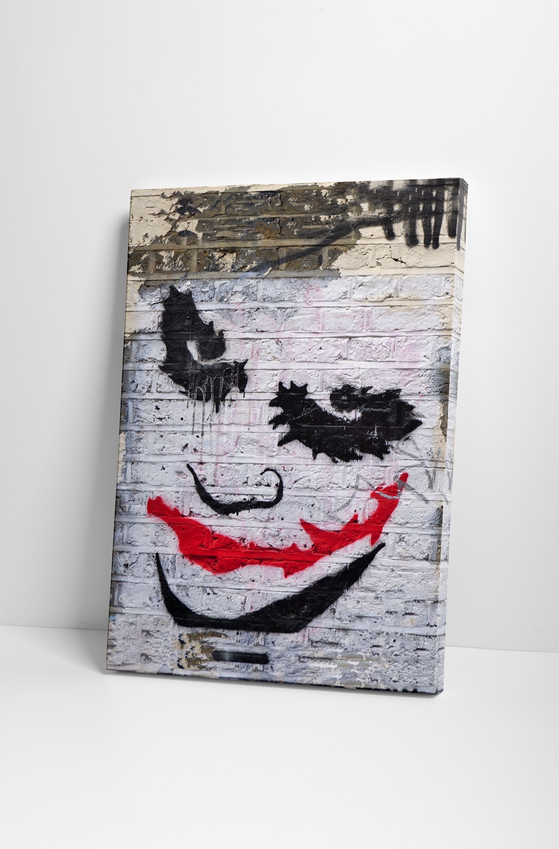 Banksy Batman Joker Canvas Wall Art In Fashionable Joker Wall Art (Photo 1 of 15)